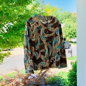 Chico’s paisley pattern jacket